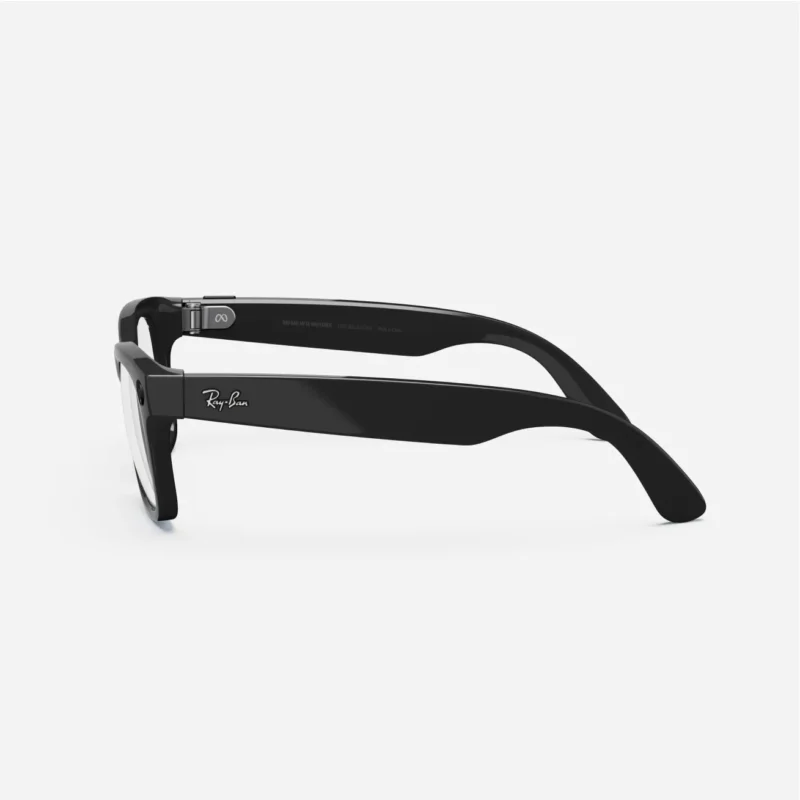 Ray-Ban Meta  wayfarer shiny black clear - Image 6