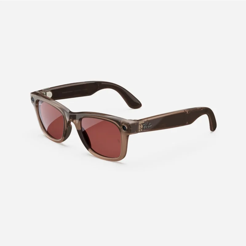 wayfarer shiny warm stone transparent red-transitions - Image 2