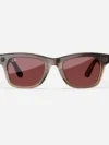 wayfarer shiny warm stone transparent red-transitions