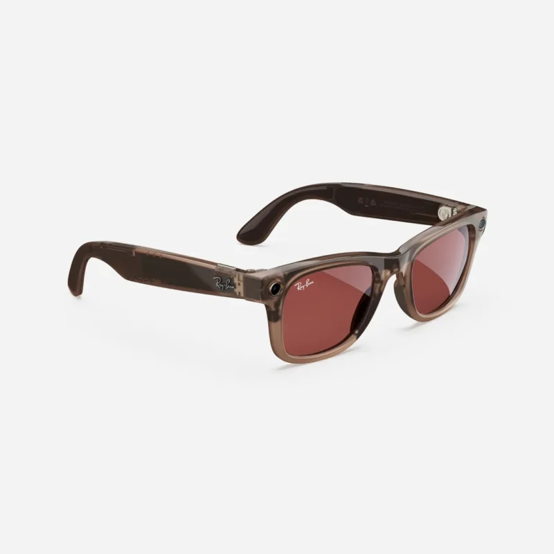 wayfarer shiny warm stone transparent red-transitions - Image 4