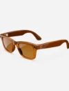 wayfarer shiny caramel transparent brown