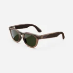 Frame color: Shiny Warm Stone Transparent Lens color: Tint to Dark Green Transitions Transitions®